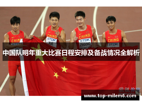 中国队明年重大比赛日程安排及备战情况全解析